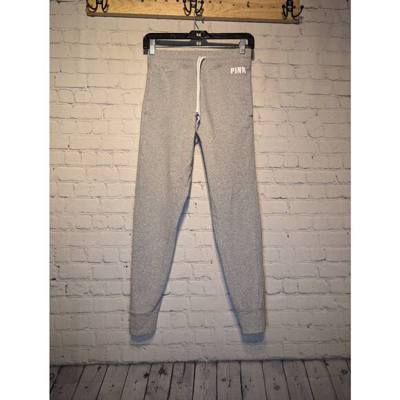 PINK lightweight cotton joggers with pockets small * - Picture 1 of 5